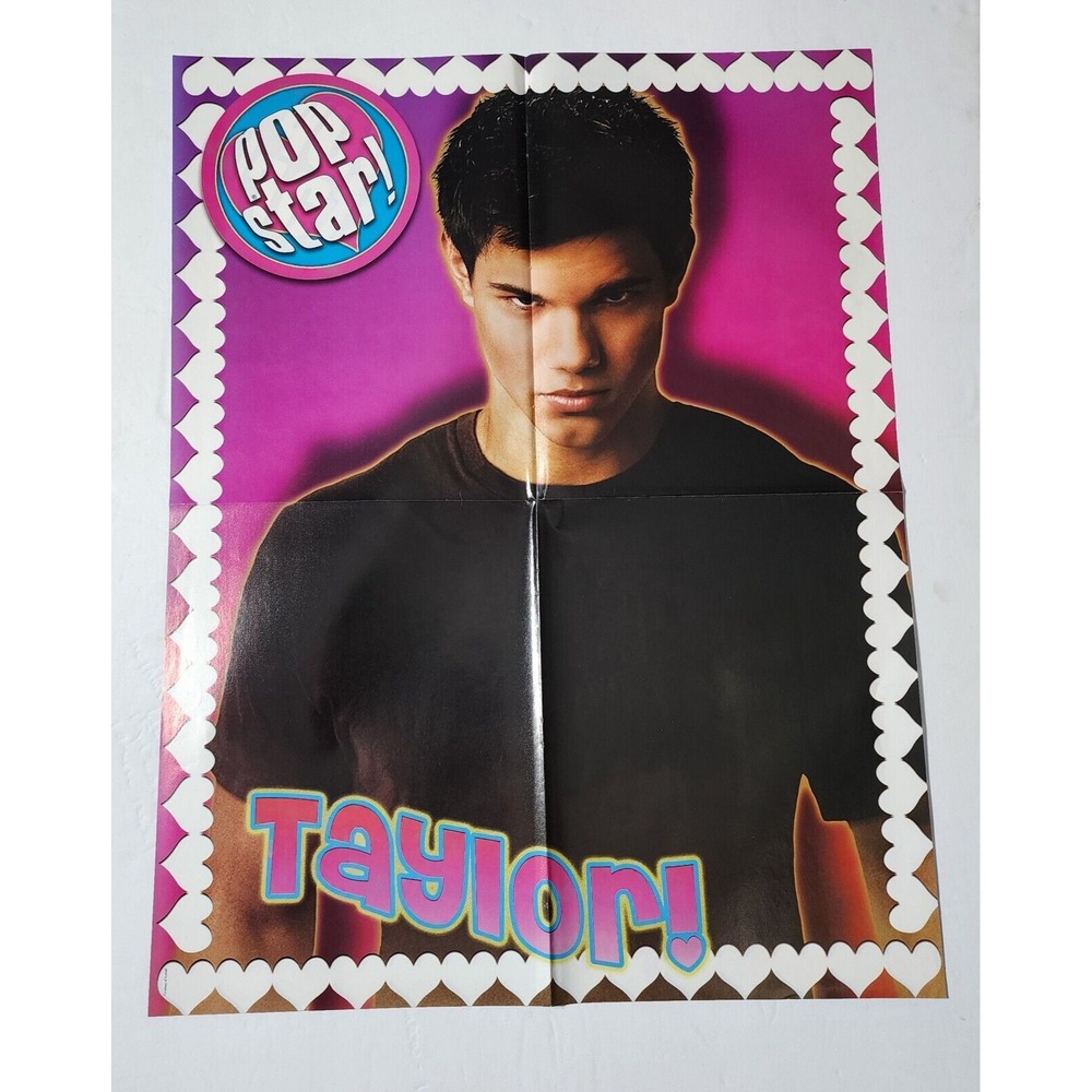 Taylor Lautner Twilight Vintage Popstar Magazine Poster Clipping 20x16 Jacob